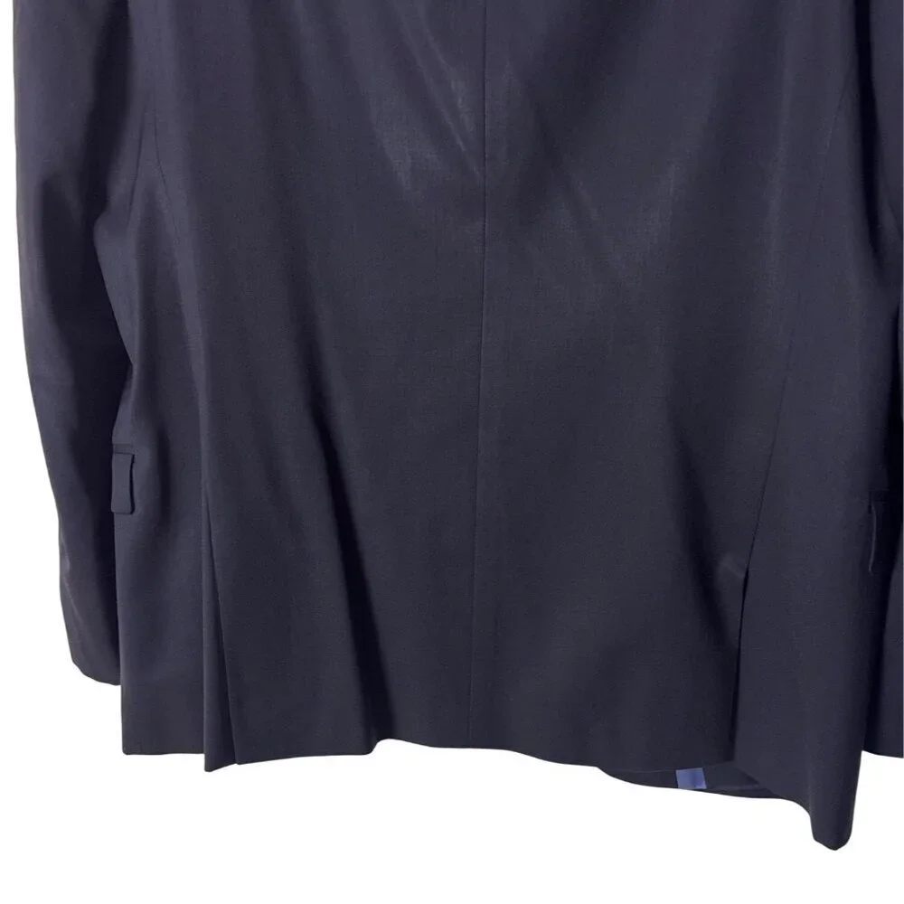 IKKS Pure Edition Mens Navy Blazer Jacket Size 54 100% Polyester